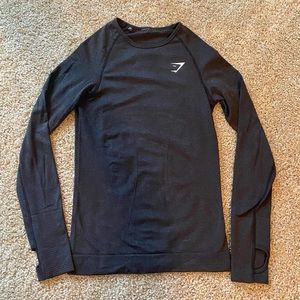 Gymshark Vital Seamless Long Sleeve Black S